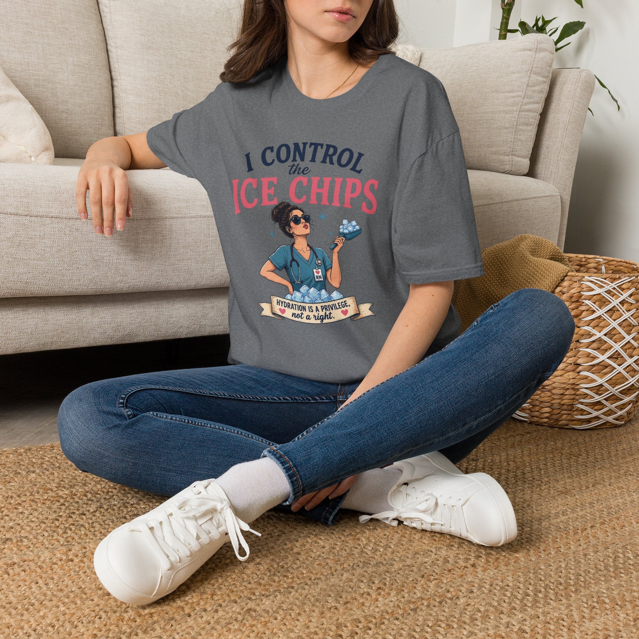 I control the ice chips simple T-shirt