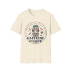Caffeine & Care Owl Night Nurse T-shirt