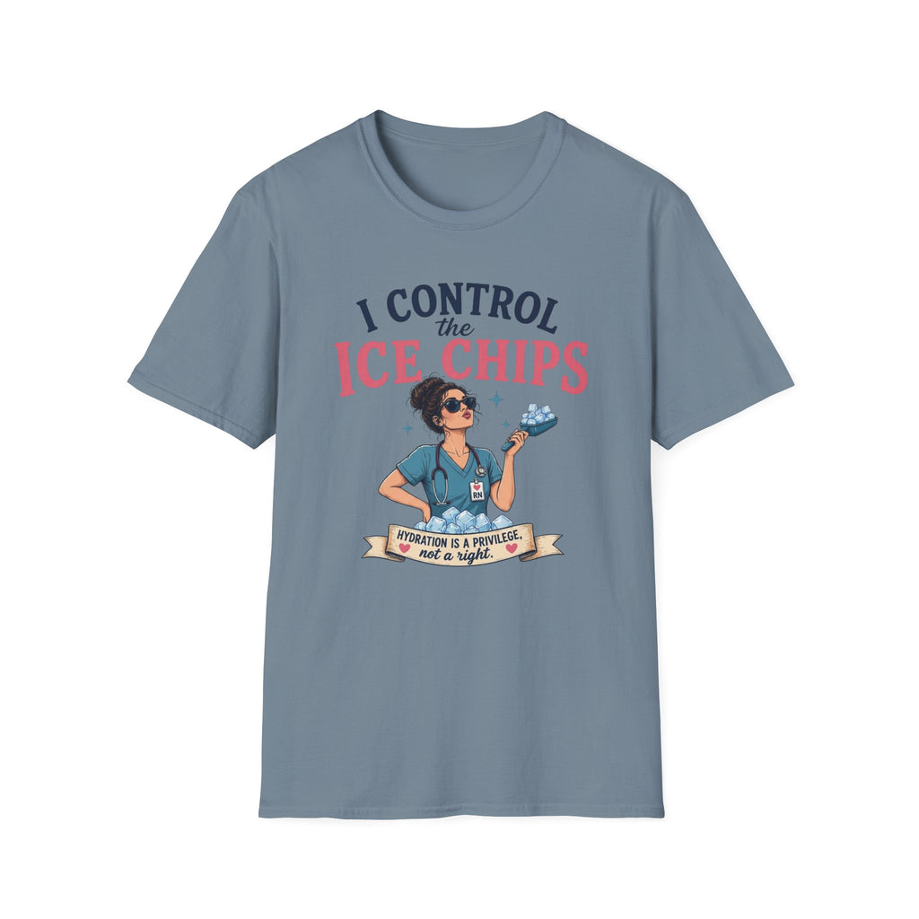 I control the ice chips simple T-shirt