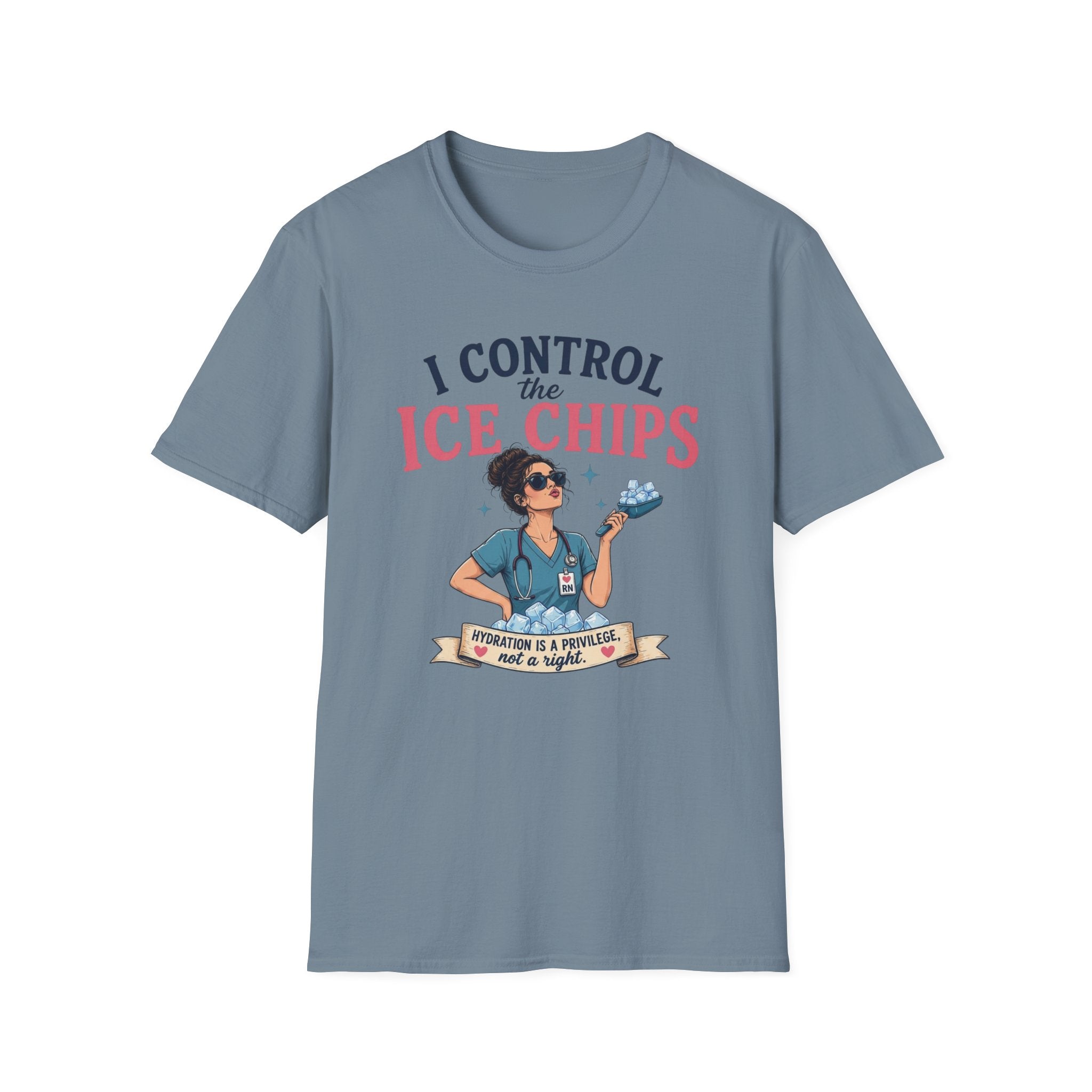 I control the ice chips simple T-shirt