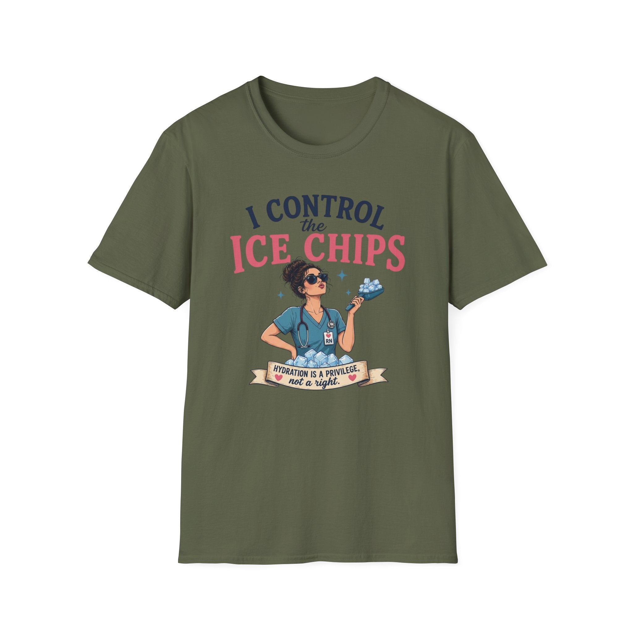 I control the ice chips simple T-shirt