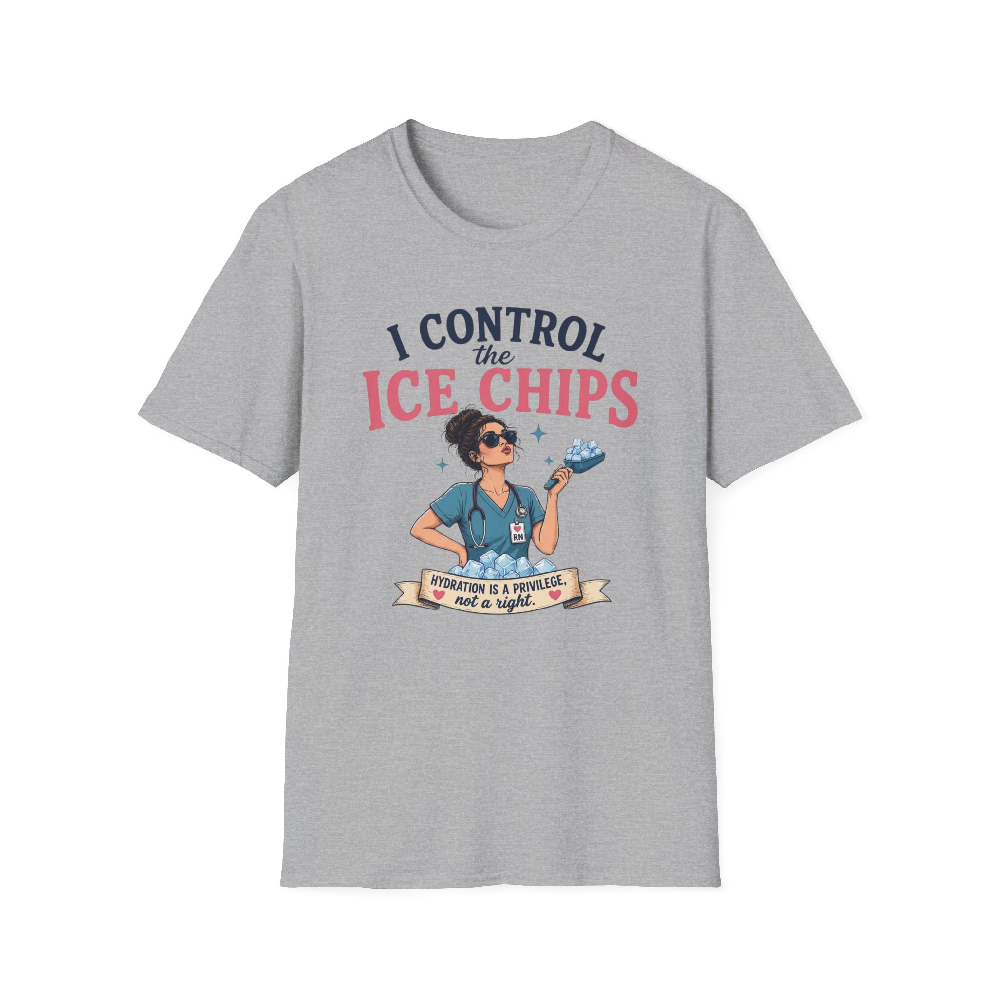 I control the ice chips simple T-shirt