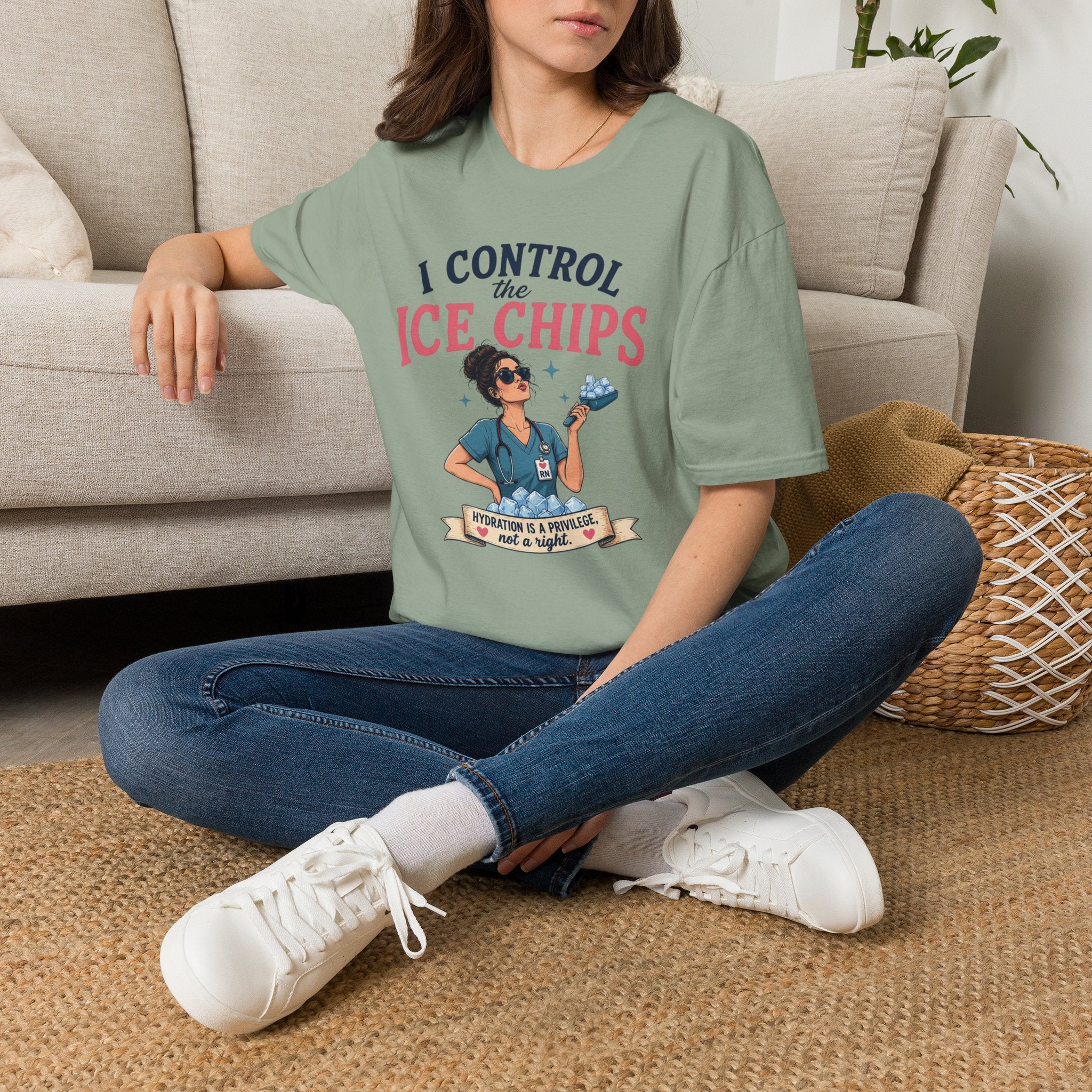 I control the ice chips simple T-shirt