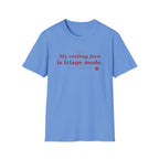 Resting face is Triage red T-shirt