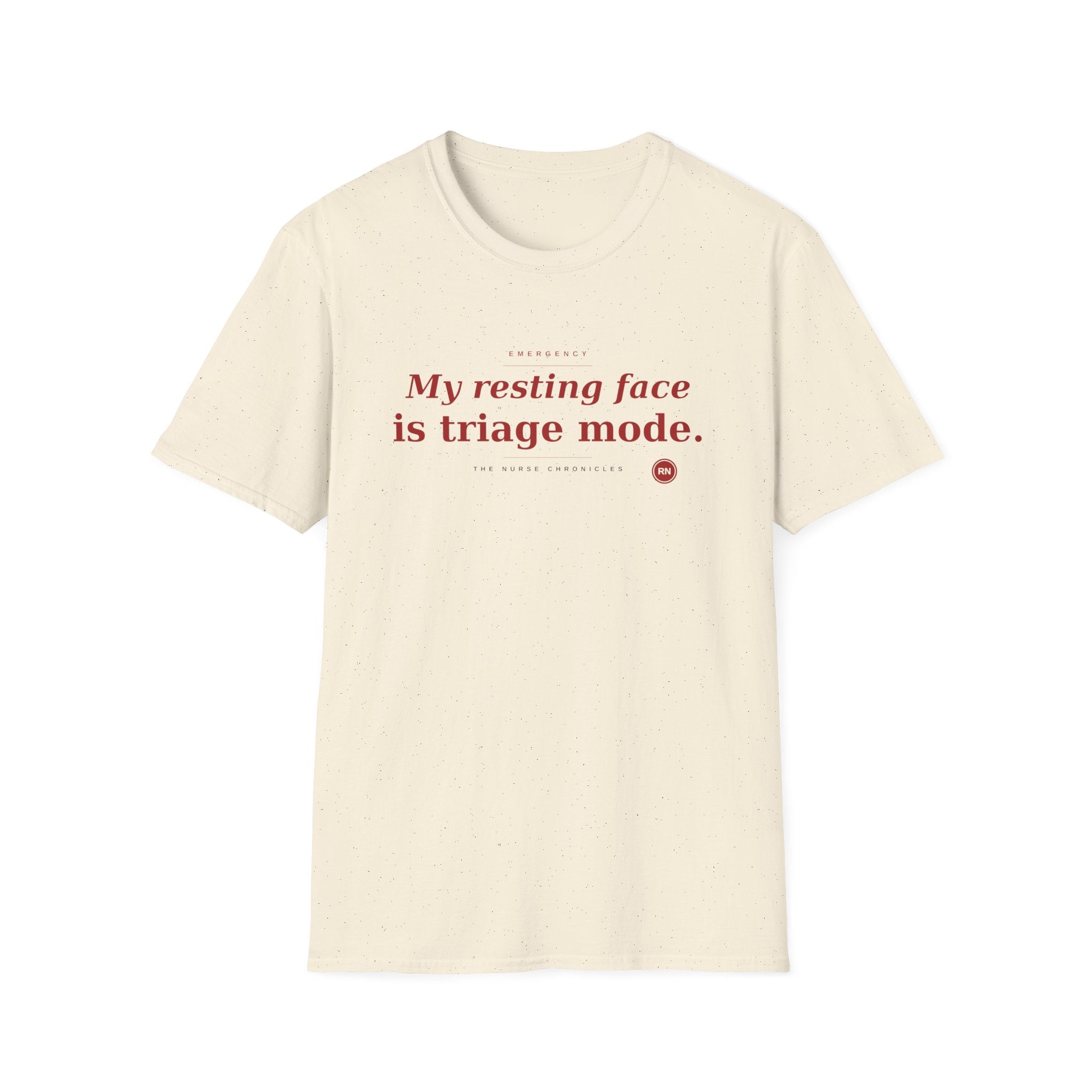 Resting face is Triage red T-shirt
