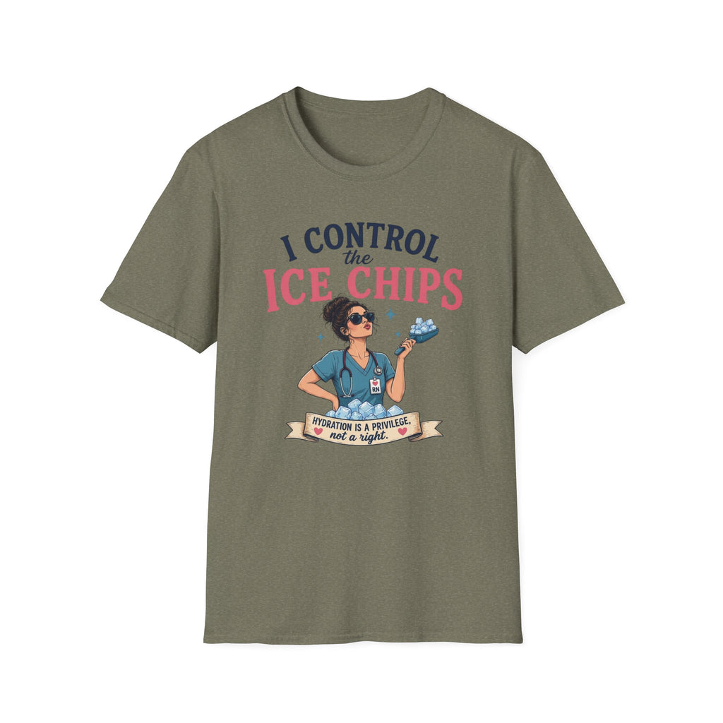 I control the ice chips simple T-shirt