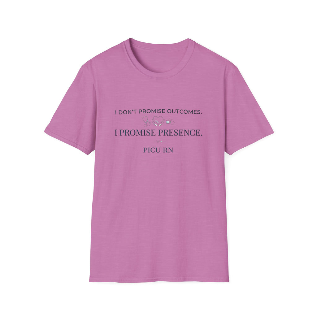 I don’t promise outcomes T-shirt