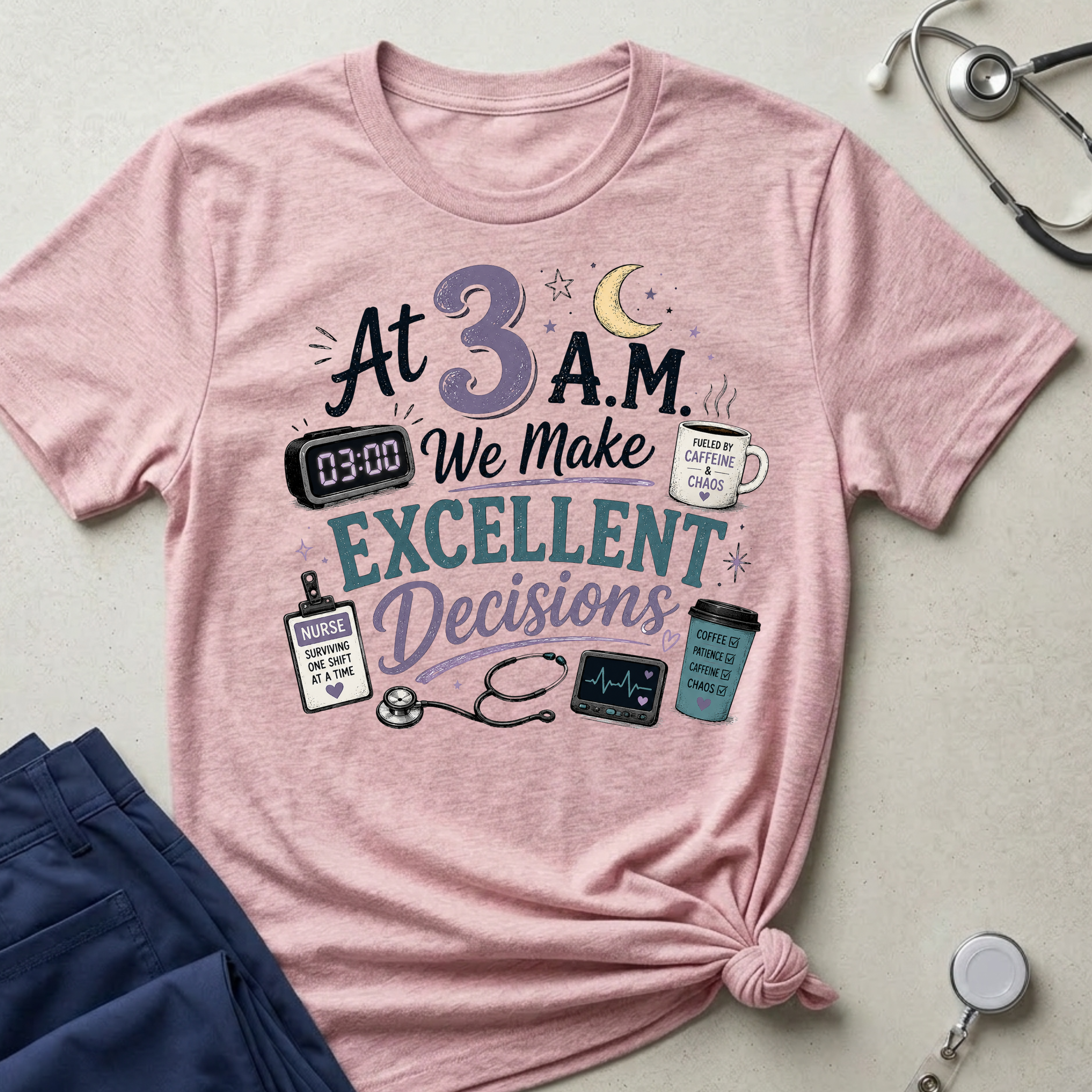 At 3AM we make excellent decisions  T-shirt
