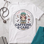 Caffeine & Care Owl Night Nurse T-shirt