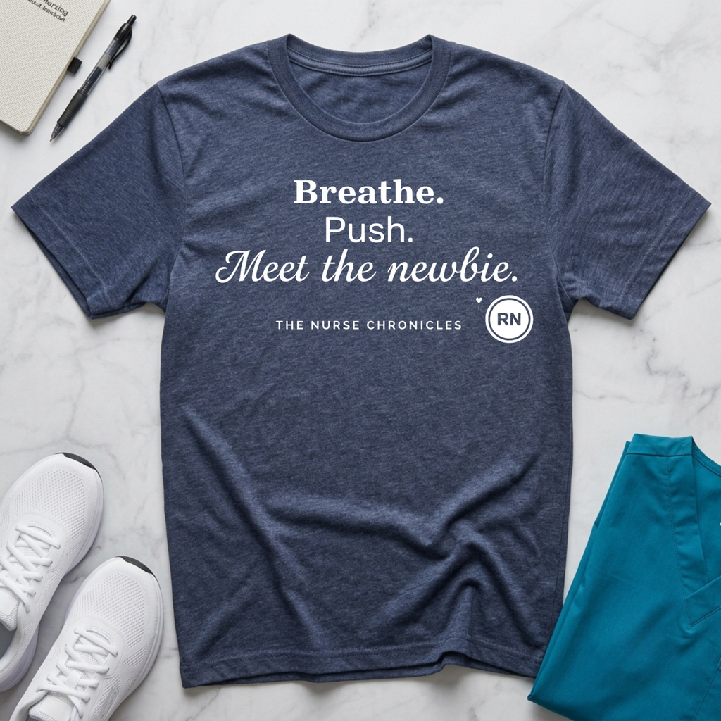Breathe, Push, Meet the Newbie  T-shirt