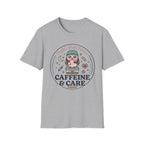 Caffeine & Care Owl Night Nurse T-shirt
