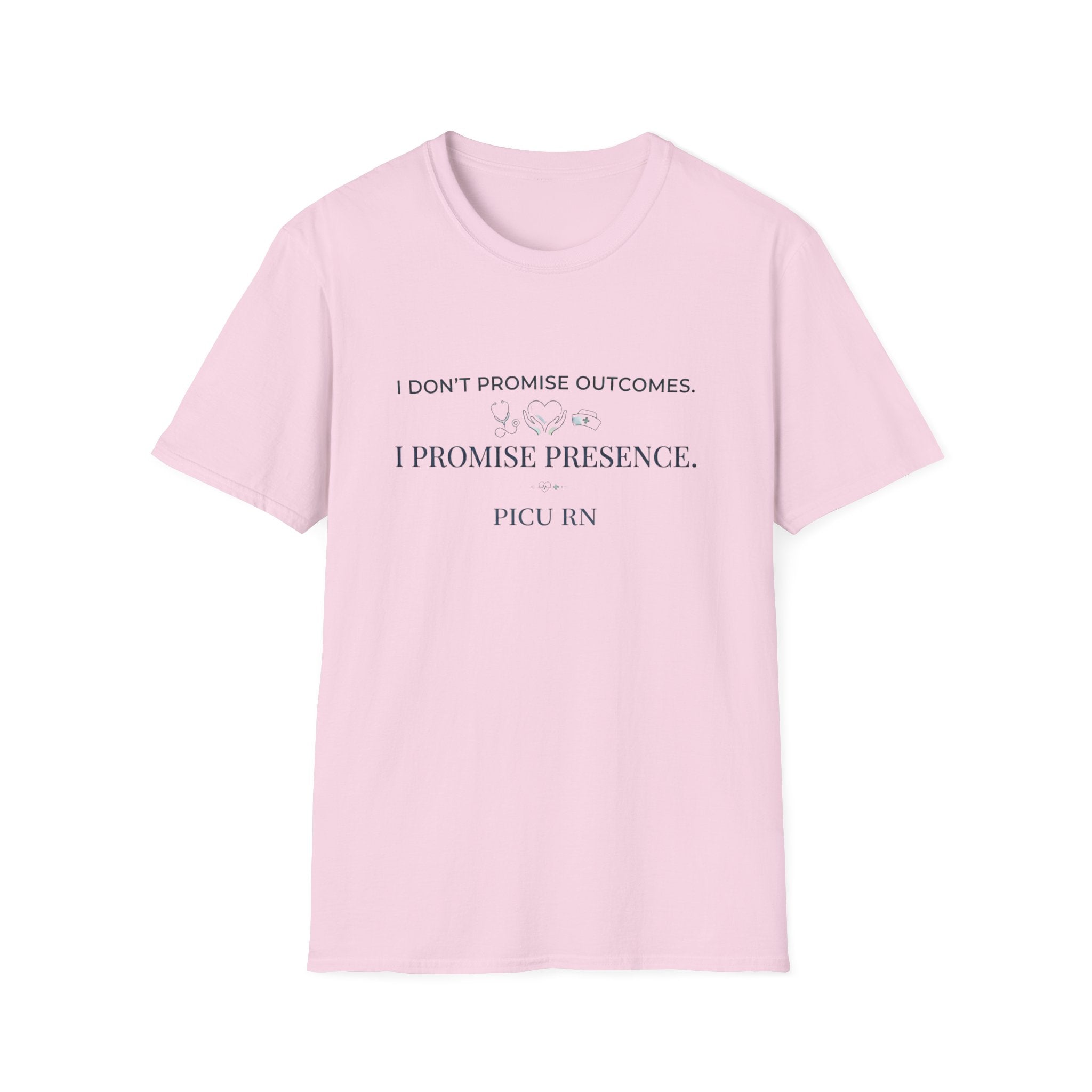 I don’t promise outcomes T-shirt