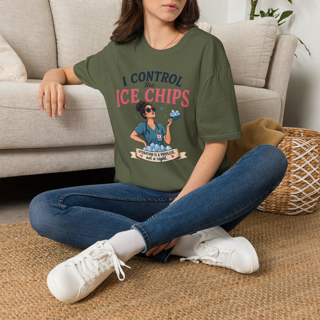 I control the ice chips simple T-shirt