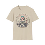 Caffeine & Care Owl Night Nurse T-shirt