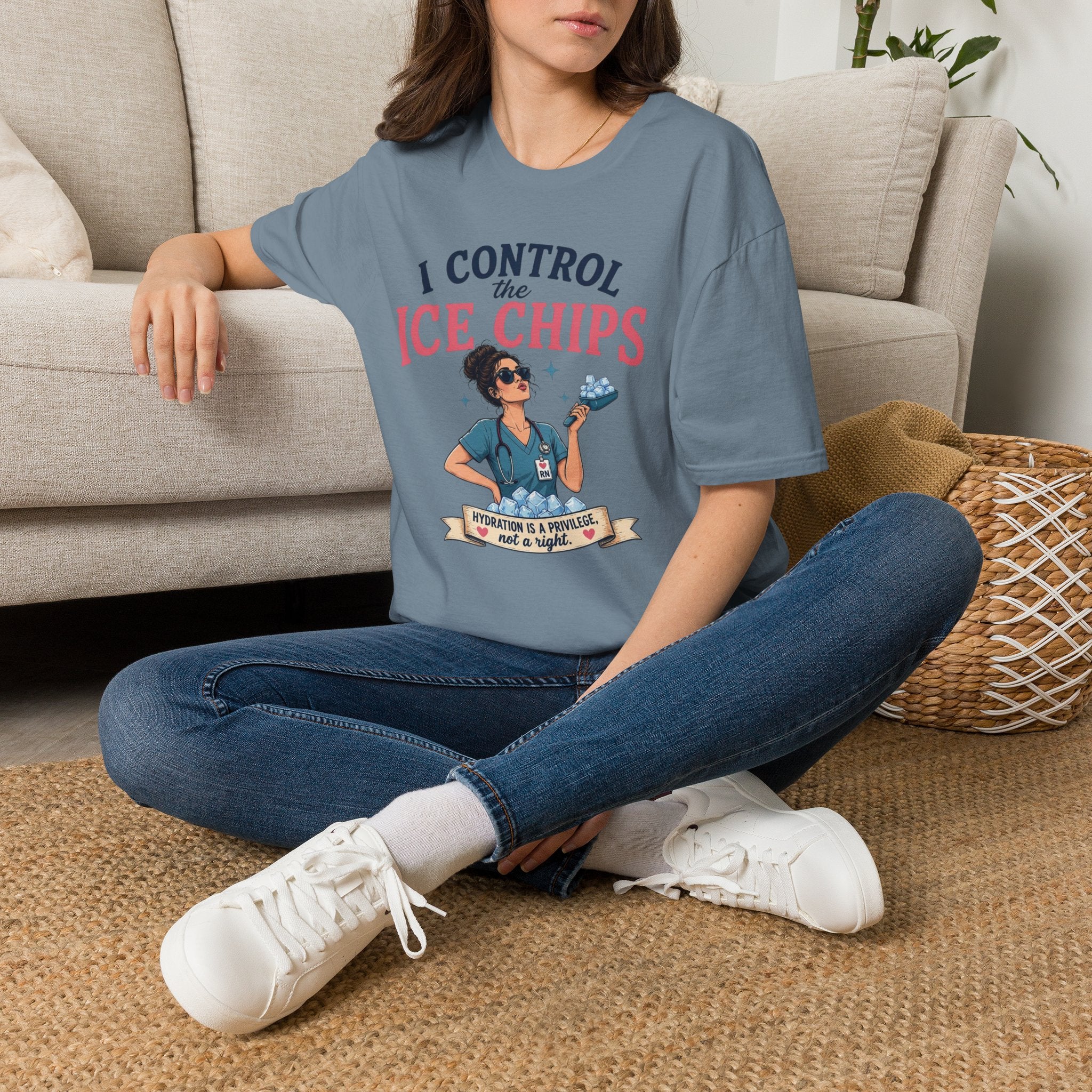 I control the ice chips simple T-shirt
