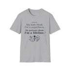 Dad Nurse My kids think I'm a superhero, My patients think I'm a lifeline T-shirt