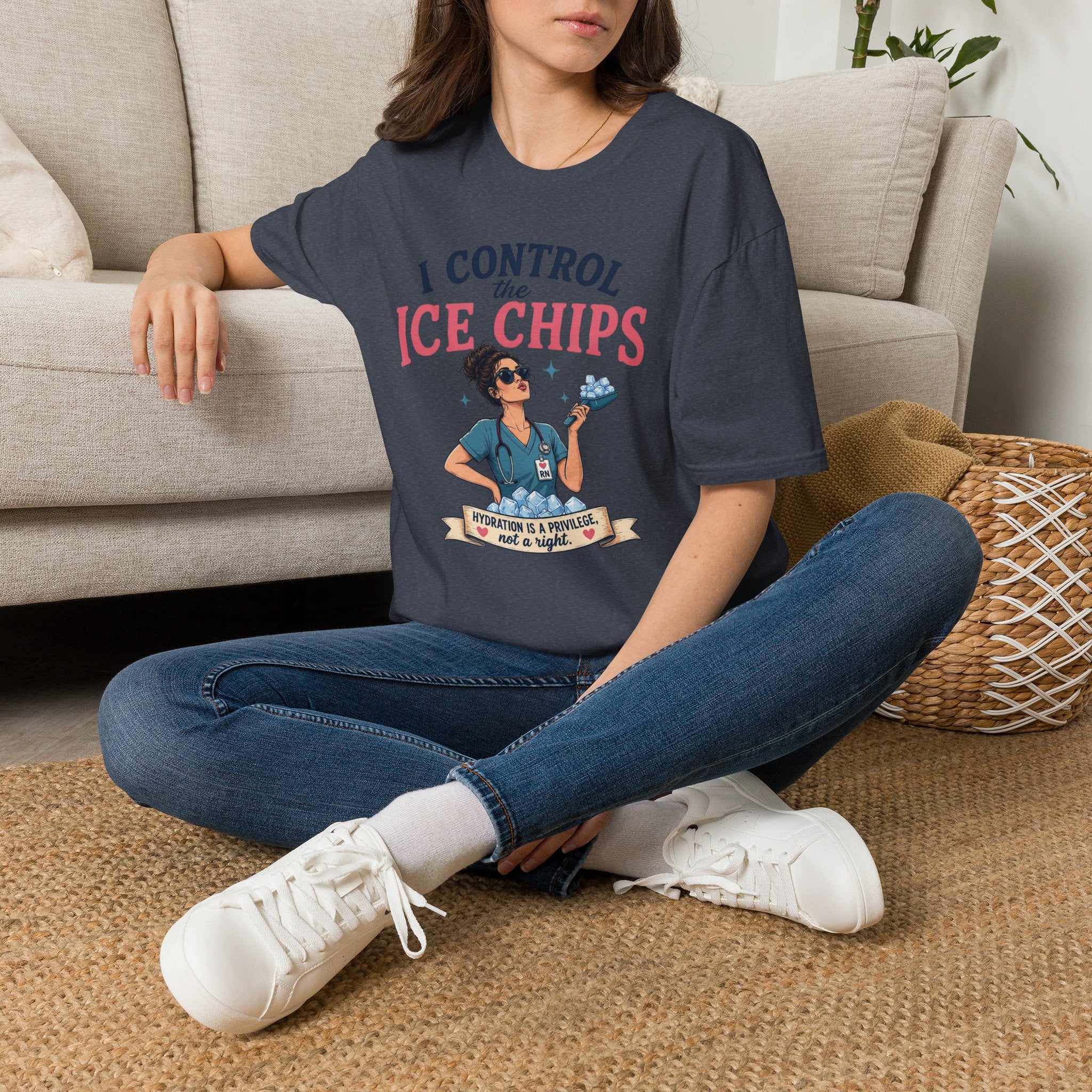 I control the ice chips simple T-shirt