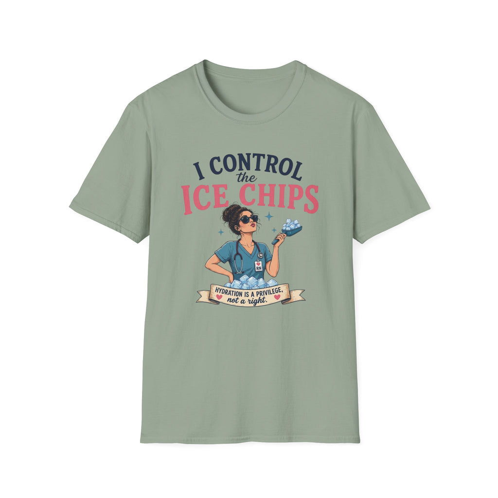 I control the ice chips simple T-shirt