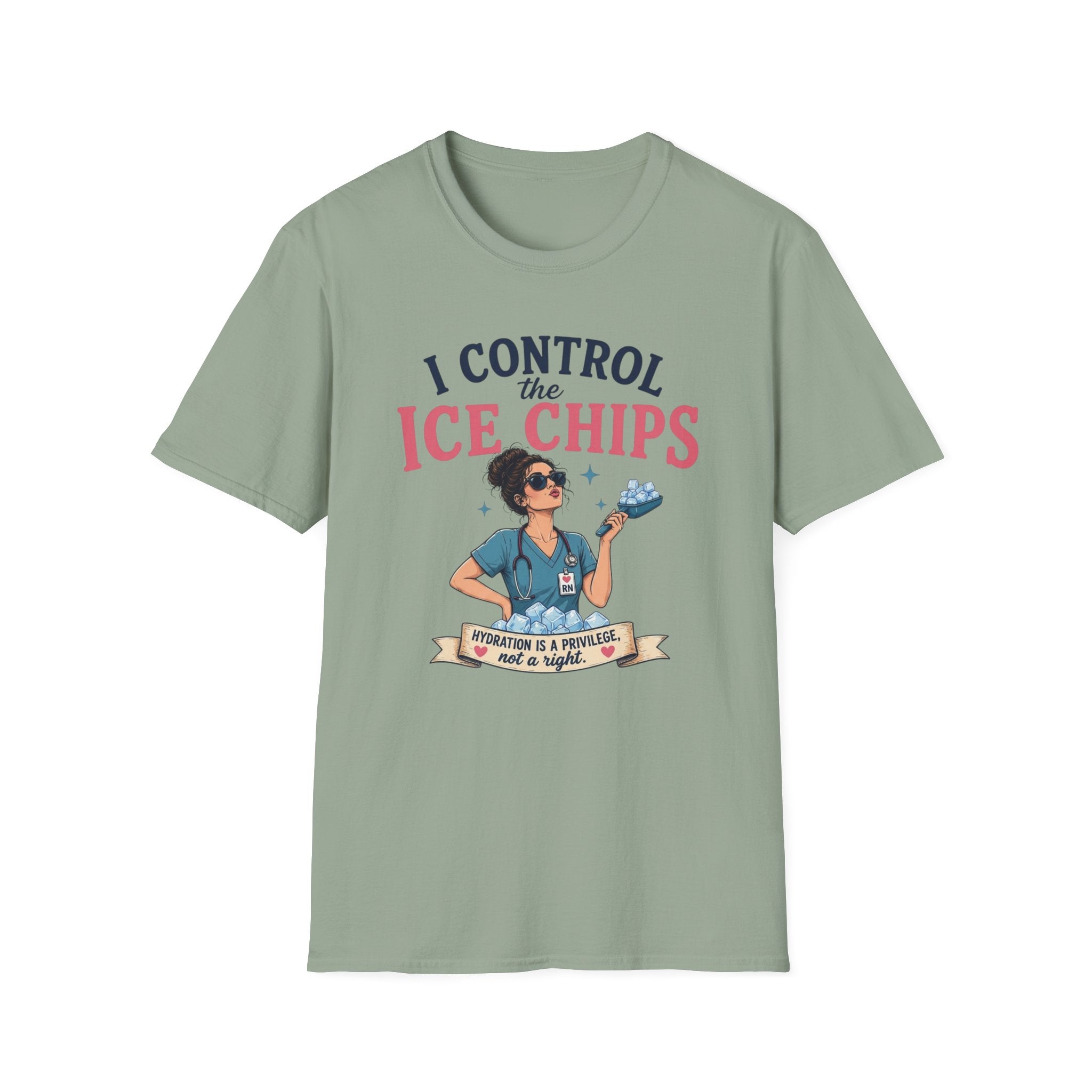 I control the ice chips simple T-shirt