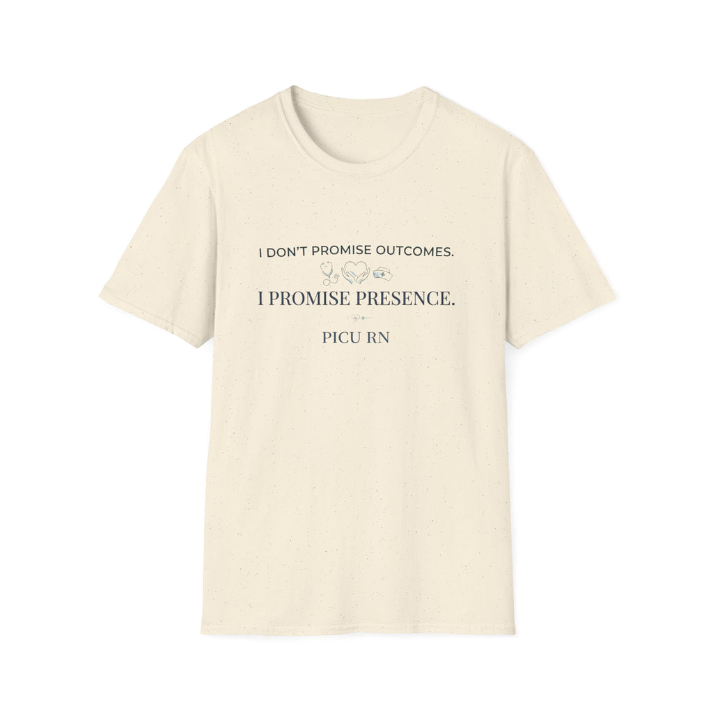 I don’t promise outcomes T-shirt