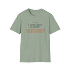Save lives at work, kiss scraps knees at home T-shirt