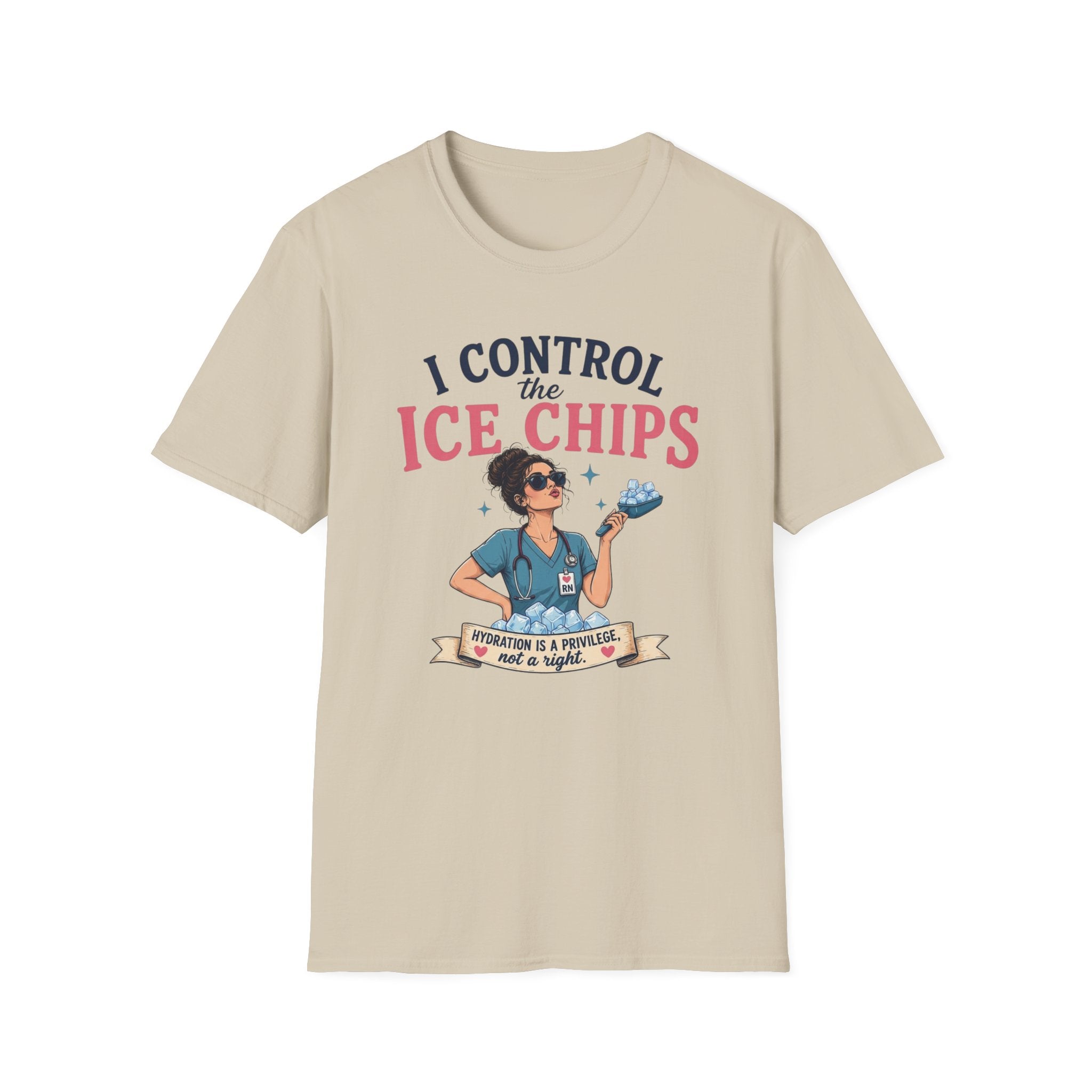 I control the ice chips simple T-shirt