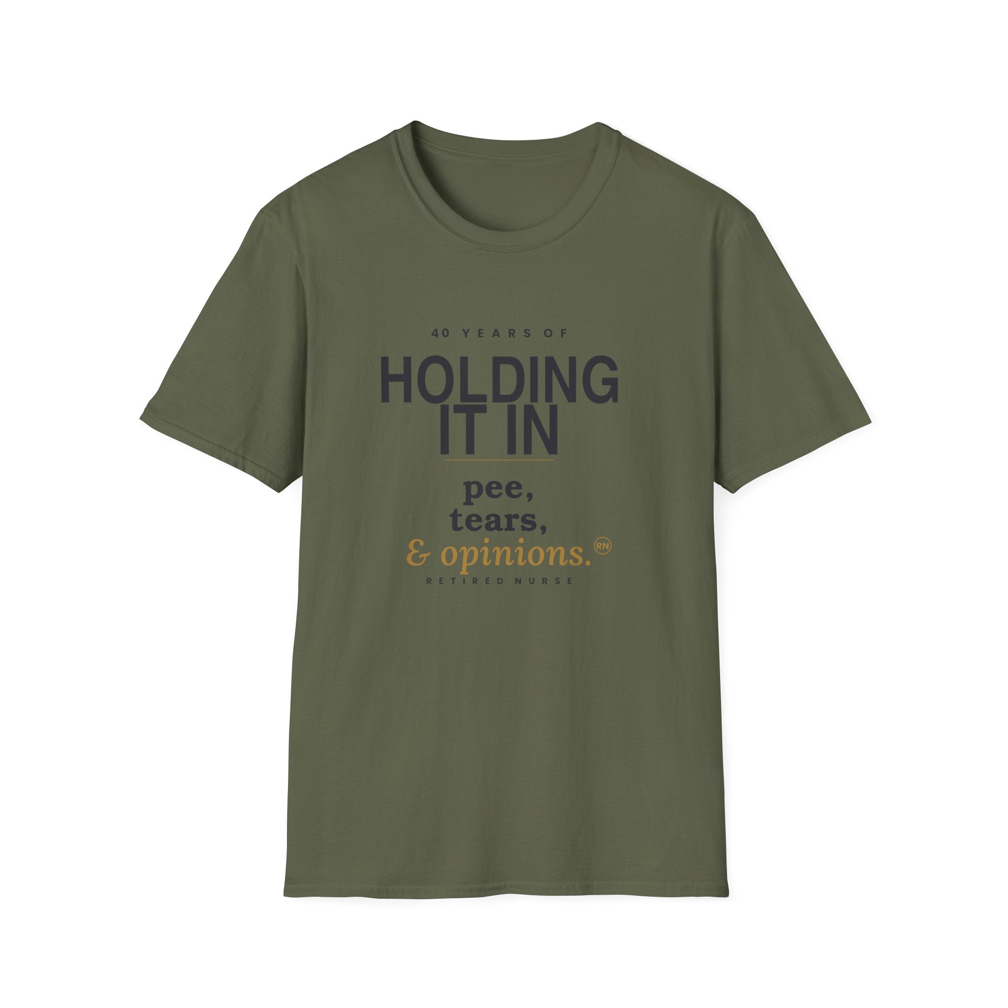 Holding it in 40 years retirement  T-shirt